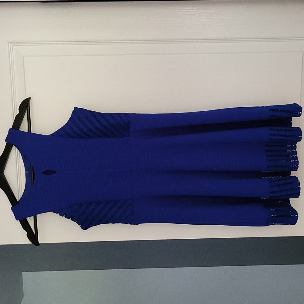 girls fun party dress in royal blue.